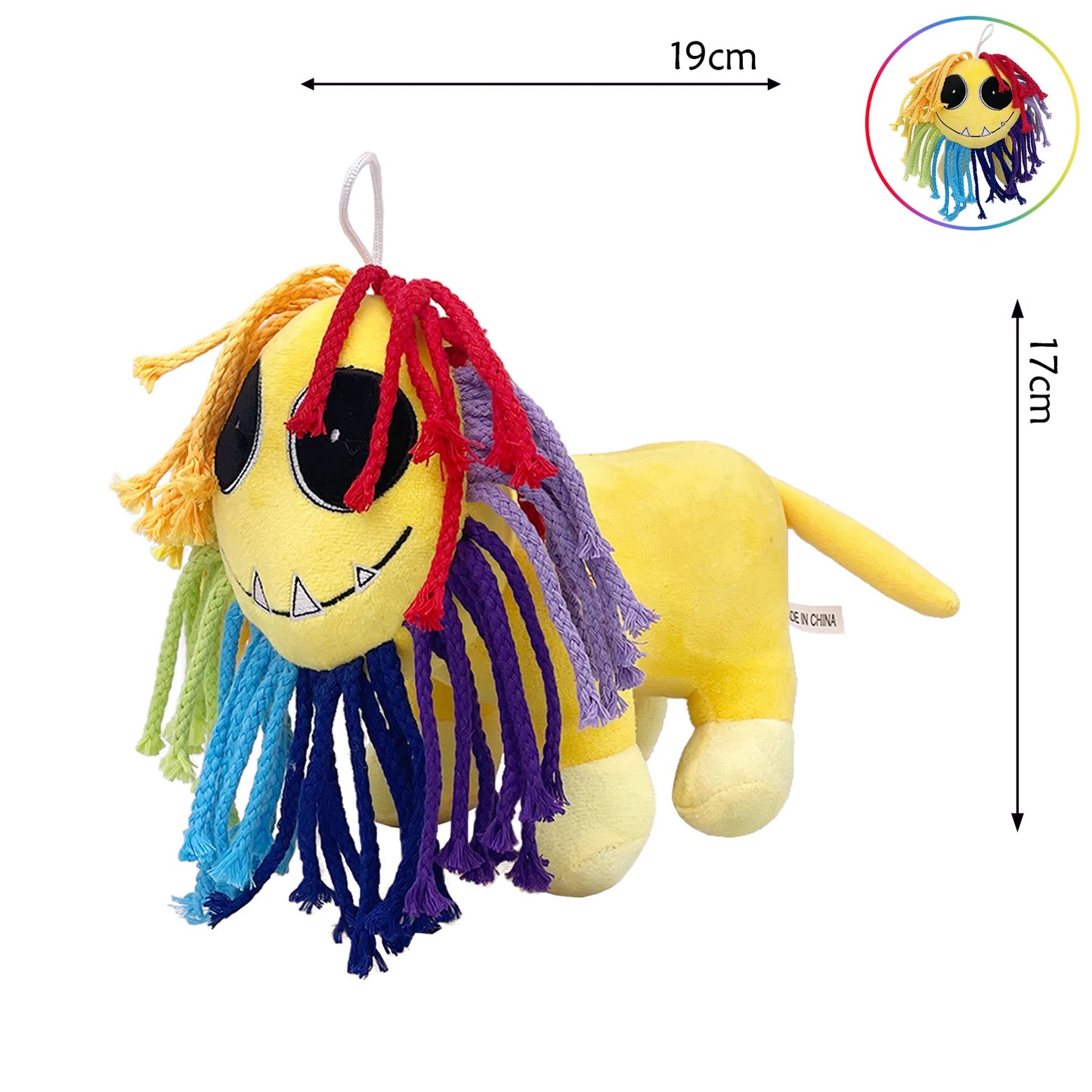 Amazing digital circus Plush Colorful Lion Monster Big Lion PlushToy,Soft Stuffed Animal Doll for Kids Boys Girls Christmas Gift